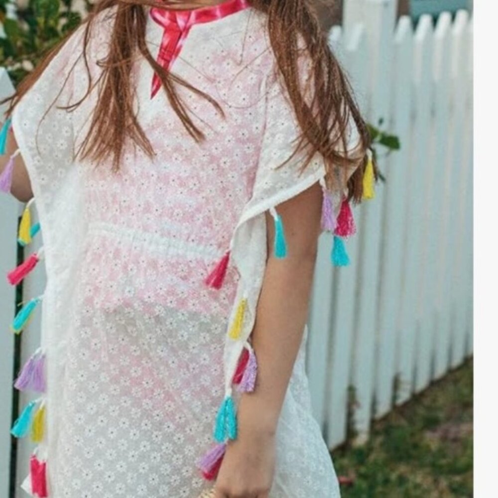 Andy  Evan Tassel Poncho Coverup